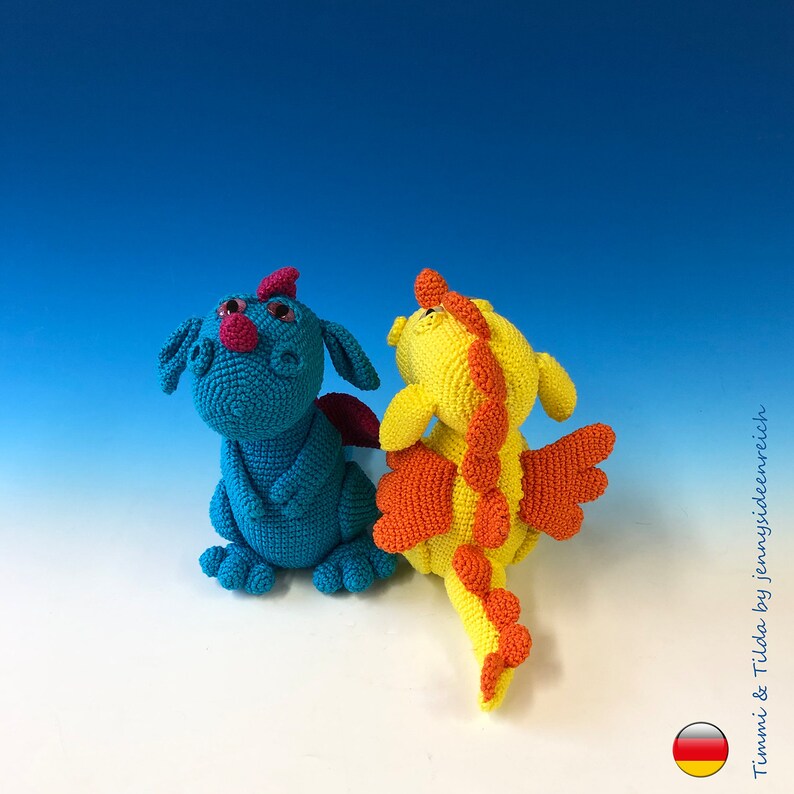 Amigurumi Drache Timmi Tilda Wunschdrachen by jennysideenreich image 7