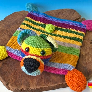 Häkelanleitung Amigurumi Teddy Schnuffeltuch (DEUTSCH) Anleitung um ein Schmusetuch mit Teddykopf zu häkeln jennysideenreich PDF-Download