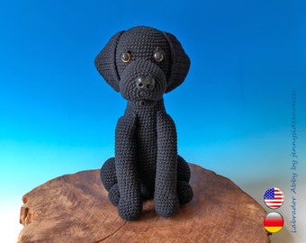 Häkelanleitung Labrador sitzend eBook PDF Datei Amigurumi Hund DEUTSCH + ENGLISCH