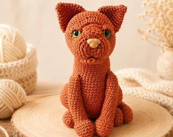 Häkelanleitung Amigurumi Katze PDF | Katze häkeln | Digitaler Download 5 Sprachen
