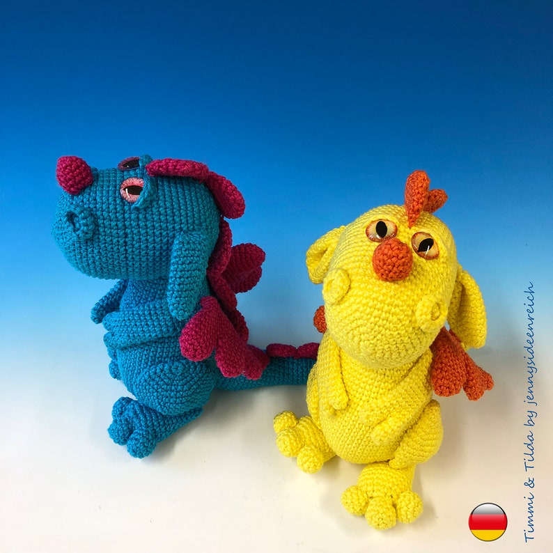 Amigurumi Drache Timmi Tilda Wunschdrachen by jennysideenreich image 10