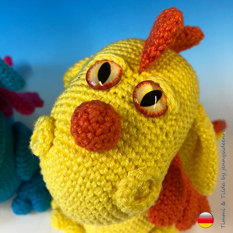 Amigurumi Drache Timmi Tilda Wunschdrachen by jennysideenreich image 8