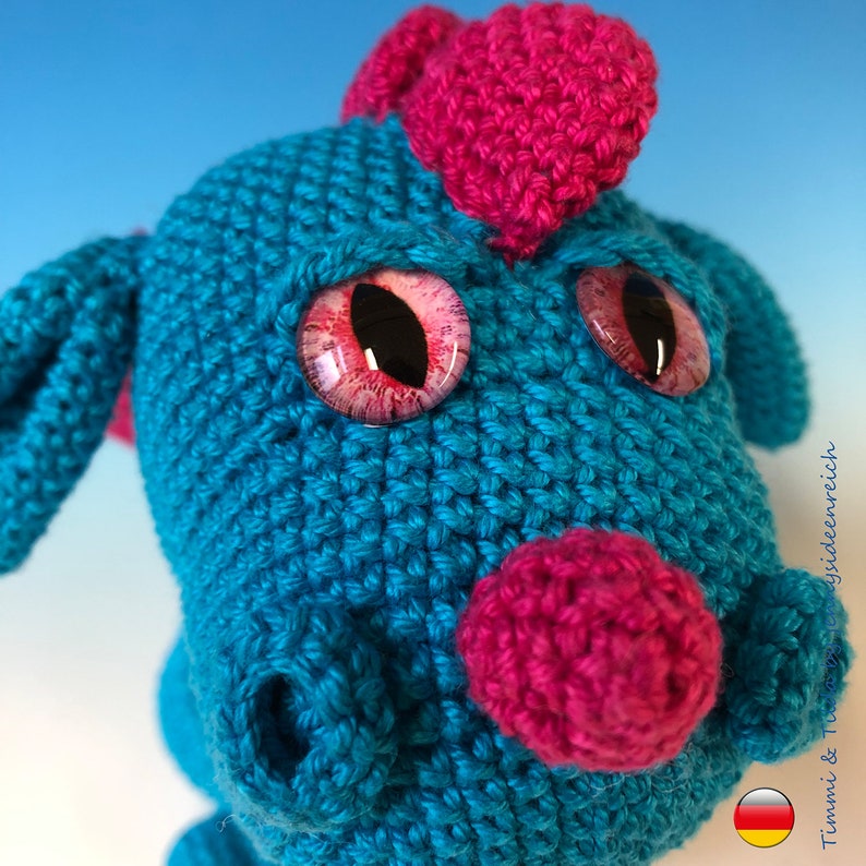 Amigurumi Drache Timmi Tilda Wunschdrachen by jennysideenreich image 6