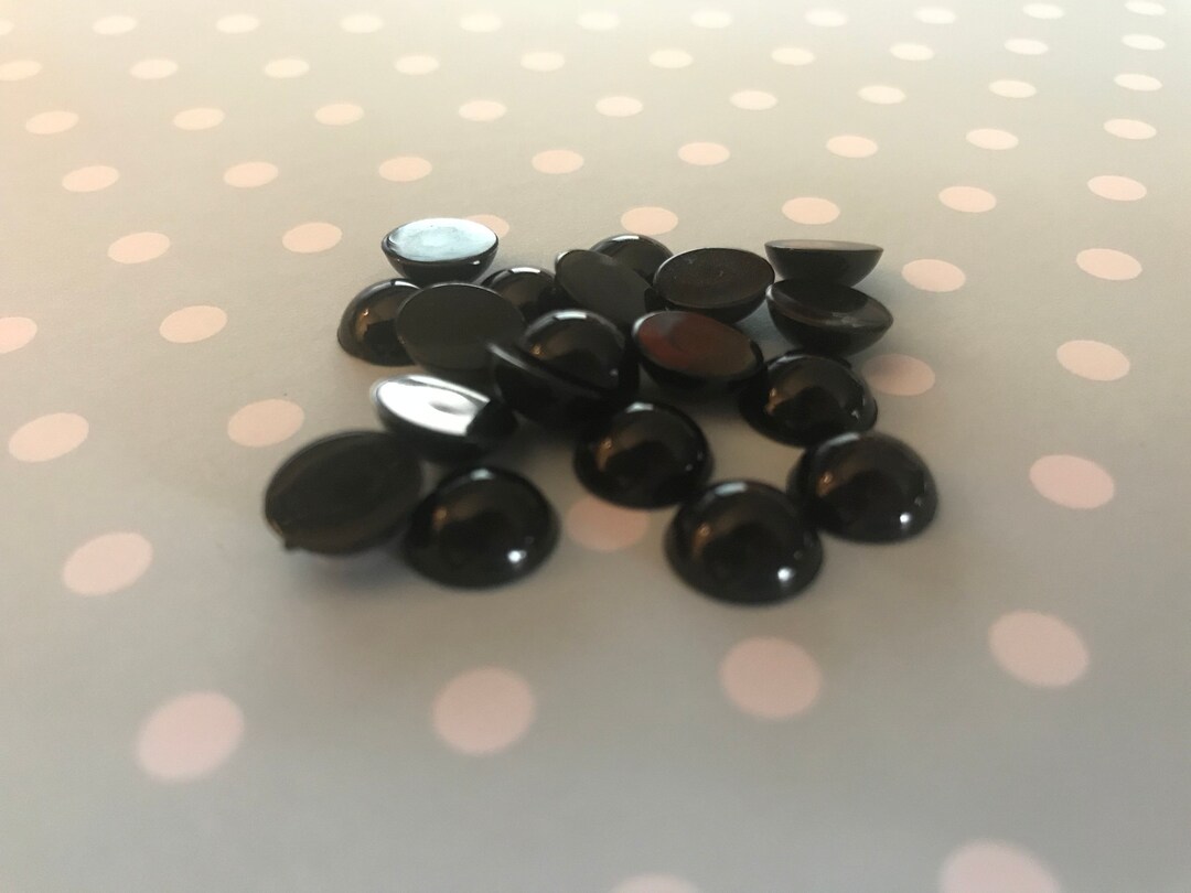 TOAOB 150 Stück Sicherheitsauge 6 Schwarz Kunststoff Basteln Puppen