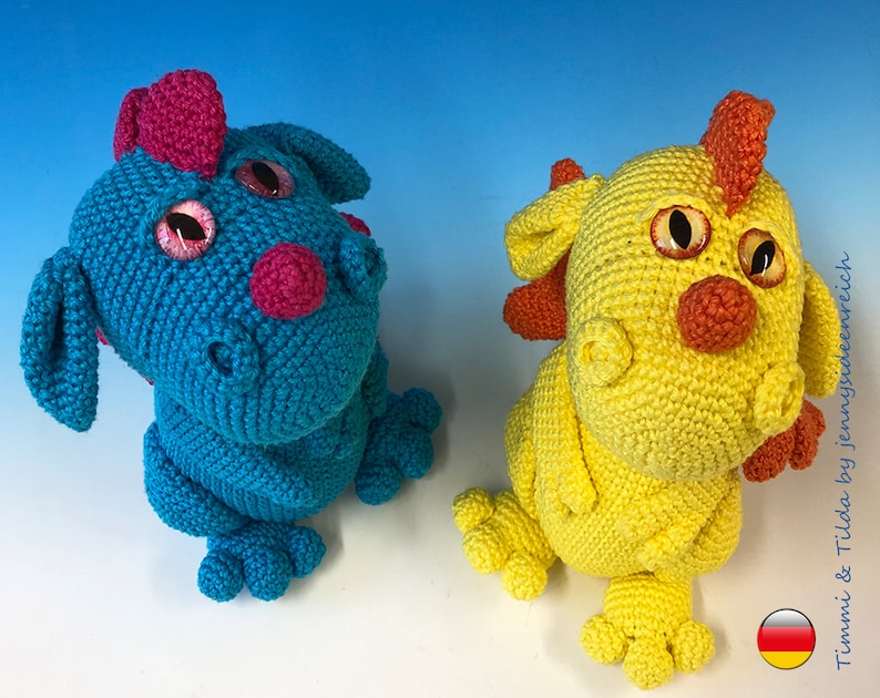 Amigurumi Drache Timmi Tilda Wunschdrachen by jennysideenreich image 1