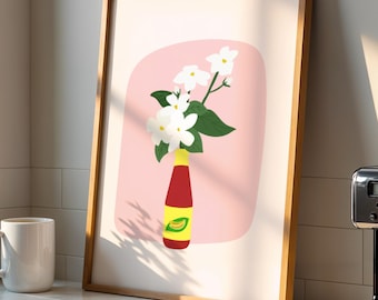 sampaguita flower | filipino wall art | filipino food | banana ketchup| philippines art | philippines prints | filipino culture