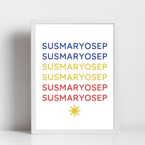 SUSMARYOSEP / Arte Filipino / Expresión Tagalo / Frases Filipinas / Arte Filipino / Traducción Filipina / Descarga Digital