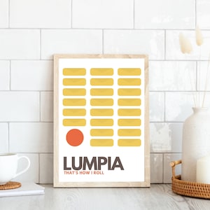 filipino wall art | lumpia | filipino food | philippines | filipino culture | philippines art | filipino kitchen | digital download