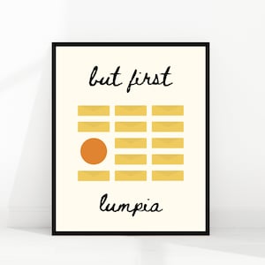 filipino wall art | lumpia | filipino food | philippines | filipino culture | philippines art | filipino kitchen | digital download