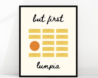 filipino wall art | lumpia | filipino food | philippines | filipino culture | philippines art | filipino kitchen | digital download
