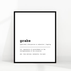 grabe / arte filipino / definición tagalo / frase filipina / cartel de filipinas / palabra filipina / fuente de máquina de escribir / descargas digitales