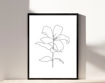 Sampaguita Flower | Filipino Flower | Philippines National Flower | Floral Line Art | Filipino Art | Minimalistic Artwork | Digital Download