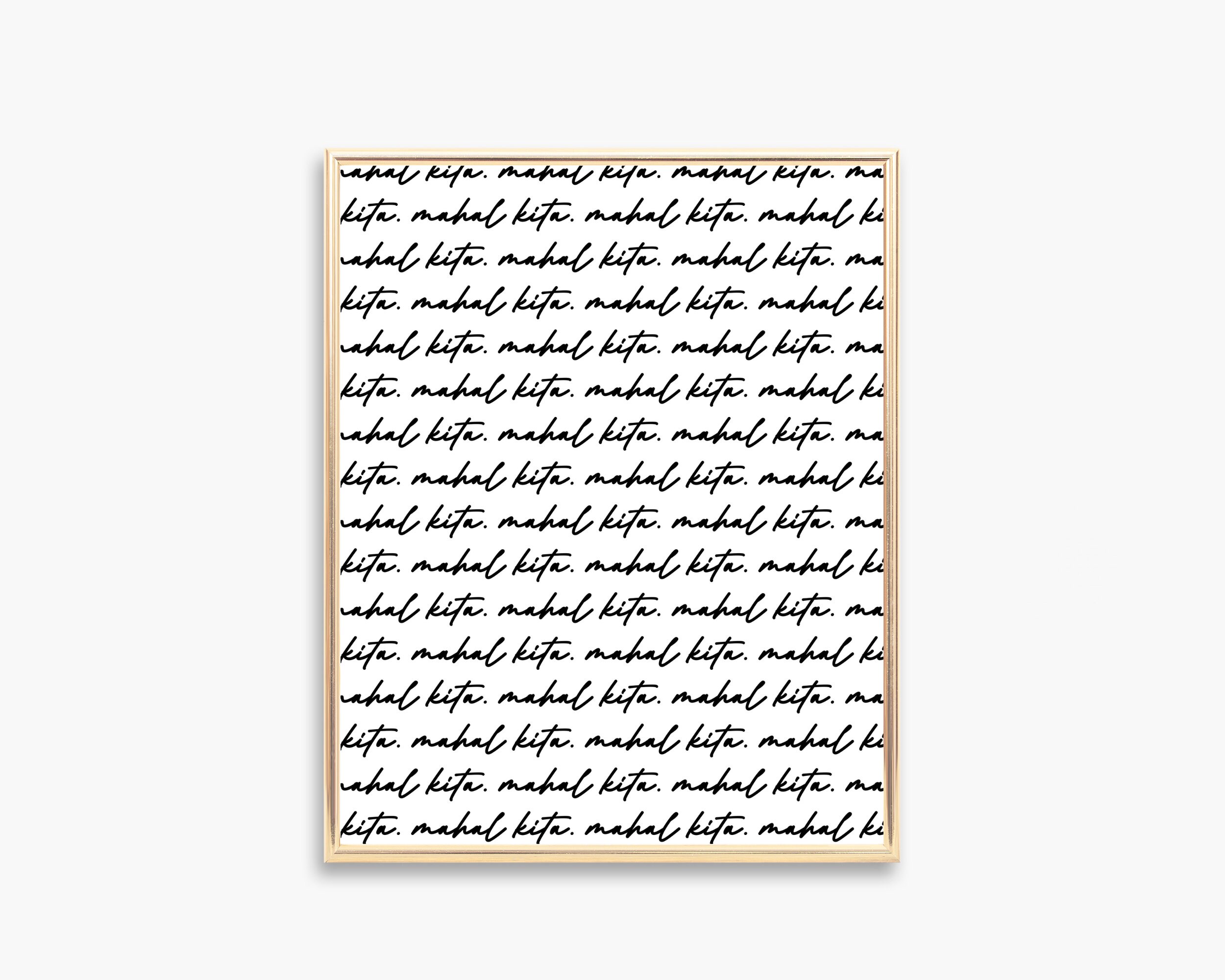 Mahal Lettering Tagalog Design Mahal Kita | Filipino Art | Tagalog Phrase | I Love You | Philippines ...