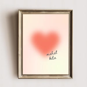 mahal kita | filipino wall art | aura heart | philippines art | i love you | filipino modern art | tagalog art print