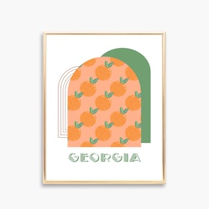 ジョージア ピーチ | アトランタ ジョージア | アトランタ | ピーチ ステート | ジョージア オン マイ マインド | ジョージア アート プリント | 印刷可能なウォール アート