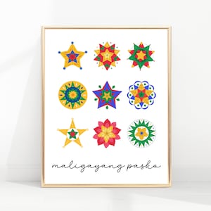 filipino parol | filipino christmas lantern | christmas in the philippines | festive lights | philippines culture | filipino wall art