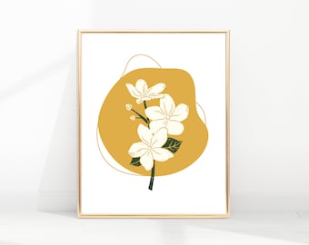 Sztuka ścienna Sampaguita | Sztuka filipińska | Grafika do druku Sampaguita | Filipińskie wydruki cyfrowe