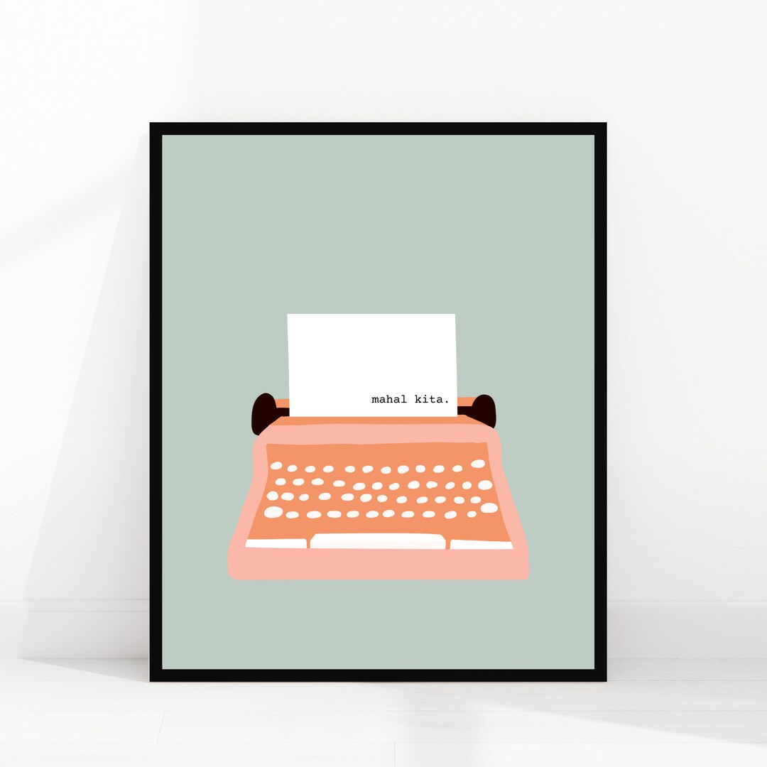 Mahal Lettering Tagalog Design Mahal Kita | Filipino Wall Art | Tagalog Phrase | I Love You ...