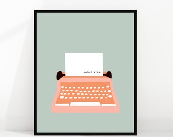 mahal kita | filipino wall art | tagalog phrase | i love you | philippines artwork | filipino prints | office decor| digital downloads
