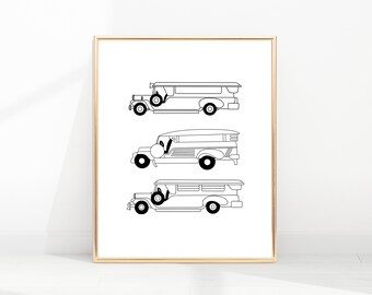 philippines jeepney | filipino wall art | filipino prints | philippines car | philippines transportation | filipino car | filipino printable