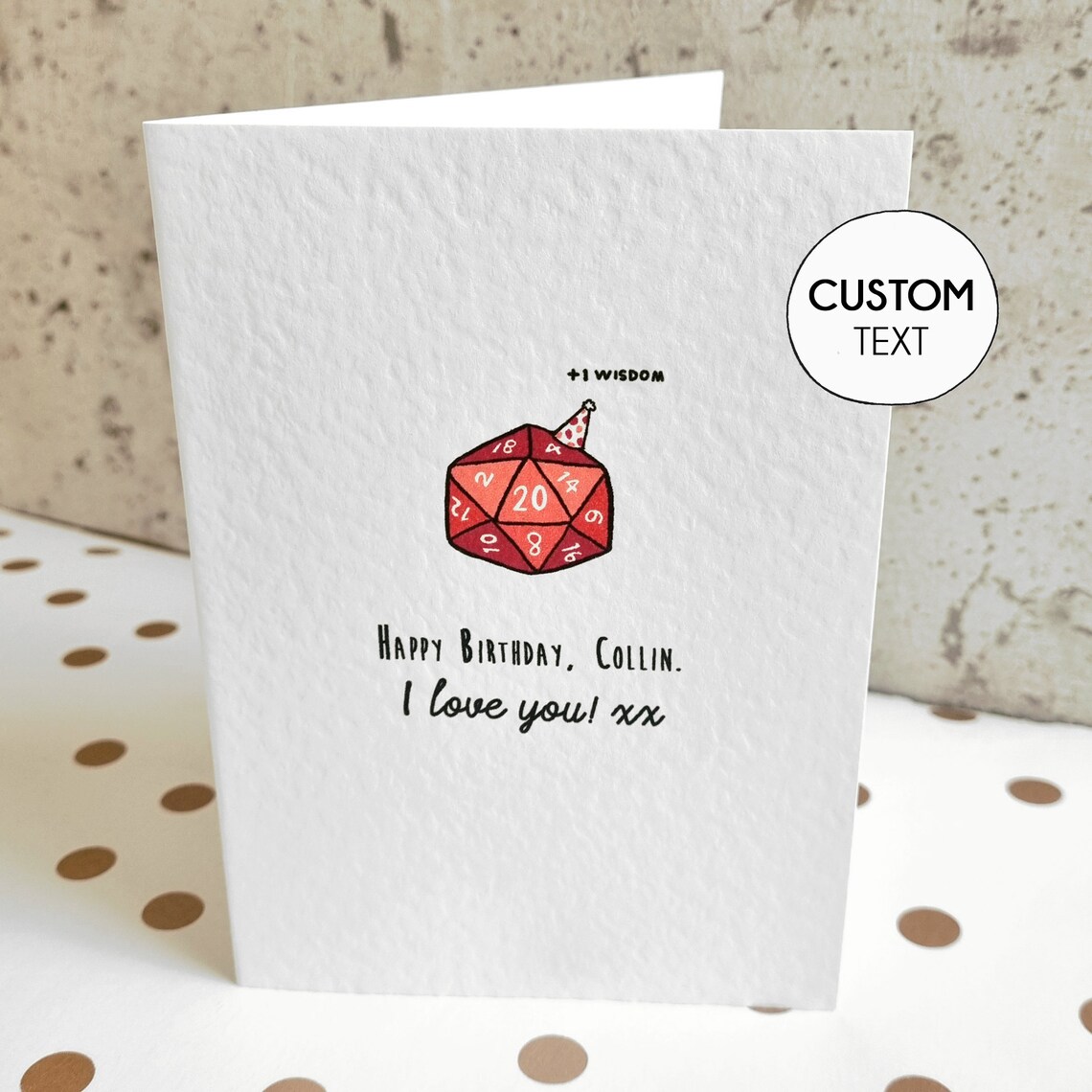Dungeons and Dragons Birthday Card Funny D&amp;D Card for | Etsy