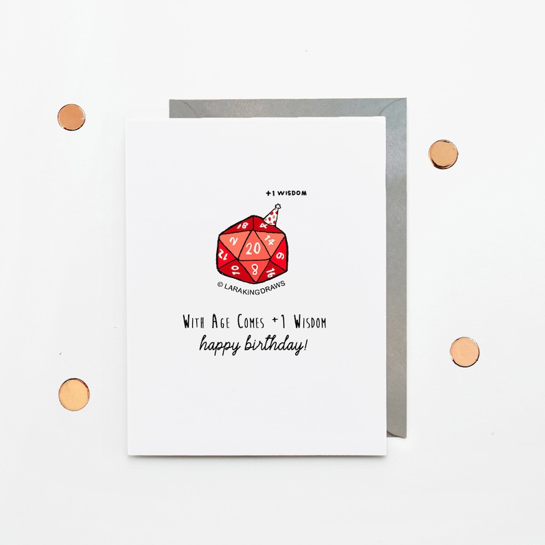 Dungeons And Dragons Birthday Card Funny D D Card For Etsy