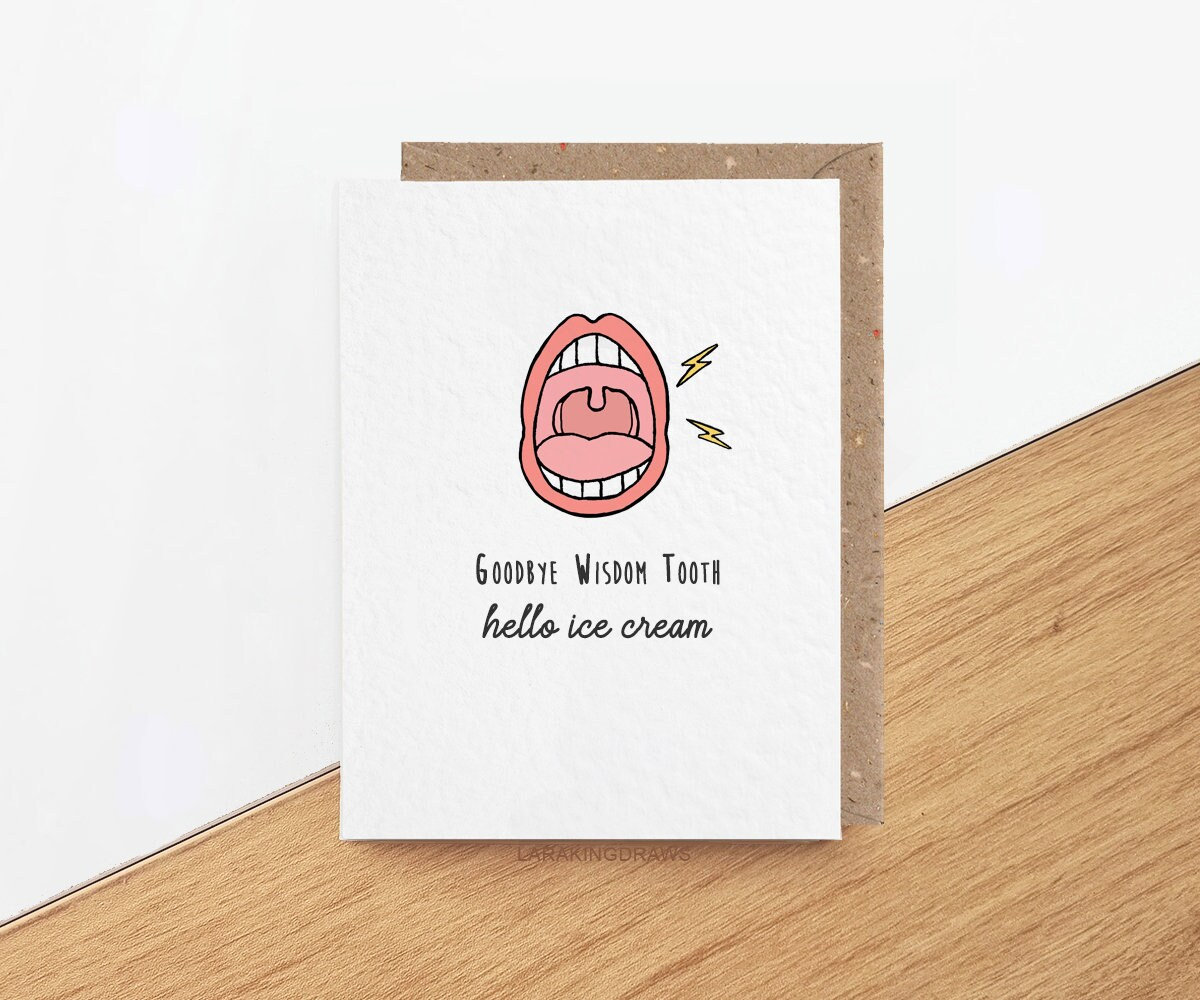 Teeth Removal Wisdom Teeth Prank Funny Wisdom Teeth Removal Card