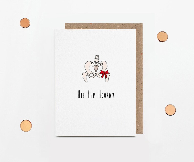 Hip Hip Hooray Funny Hip Replacement Card for Him or Her New - Etsy