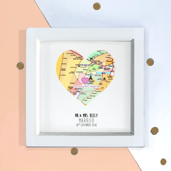 Autres Art Mot Personnalise Anniversaire De Mariage Cœur Encadree Imprimer 10x8 Cadeau Souvenir Maison