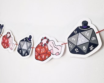 DnD Wedding Banner, fantasy bridal shower décor,  bachelorette party decorations, for nerdy couple