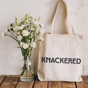 Knackered Canvas Einkaufstasche