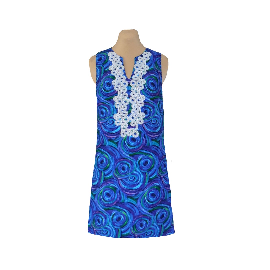 Starry Night Shift Dress Etsy