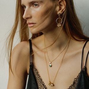 De Serapis-ketting, 24-karaats verguld, Pamela Card, ketting munt, bedel, gelaagdheid ketting, oude sieraden, verjaardagscadeau, Grieks