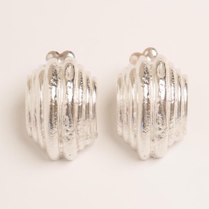 Boucles d'oreilles Les restes d'Athina, grosses pièces en argent sterling, carte Pamela, boucles d'oreilles tendance, bijoux de mariage, bijoux grecs, cadeaux pour elle