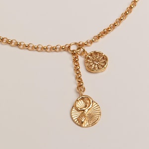 Lariat Halskette, 24K Vergoldet, Das Auge der Schlange Halskette, Pamela Karte, Griechischer Schmuck, Schlange Halskette, Evil Eye, Geburtstagsgeschenk