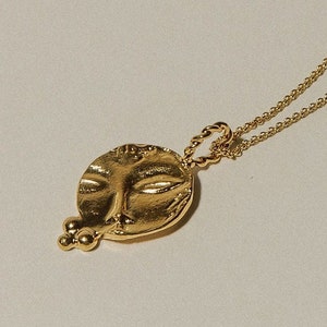 Collier pièce de monnaie en or, Plaqué or 24 carats, Dormeur perdu, Bijoux anciens, Carte Pamela, Bijoux romains, Pièce de monnaie, Amulette, Cadeaux pour elle, Cadeaux d'anniversaire