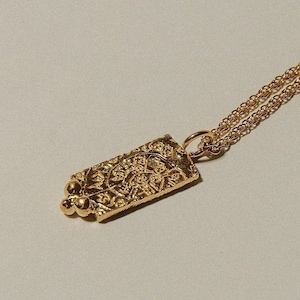 Phaistos-vliegtuigketting, 24 kt verguld, muntsieraden, Pamela-kaart, medaillon, tagketting, ketting met laagjes, Griekse munt, ketting, dogtag
