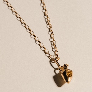 Collana a forma di vaso, anfora da donna, placcata in oro 24 carati, regalo di compleanno, moneta, collana a strati, biglietto d&#39;auguri Pamela, gioielli antichi, catena a maglie, gioielli dell&#39;amore