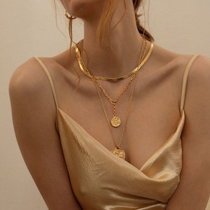 Collier pièce de monnaie soleil, plaqué or 24 carats, pièce de monnaie grecque, pendentif soleil, collier Lariat soleil invincible, carte Pamela, bijoux d'amour, cadeaux pour elle