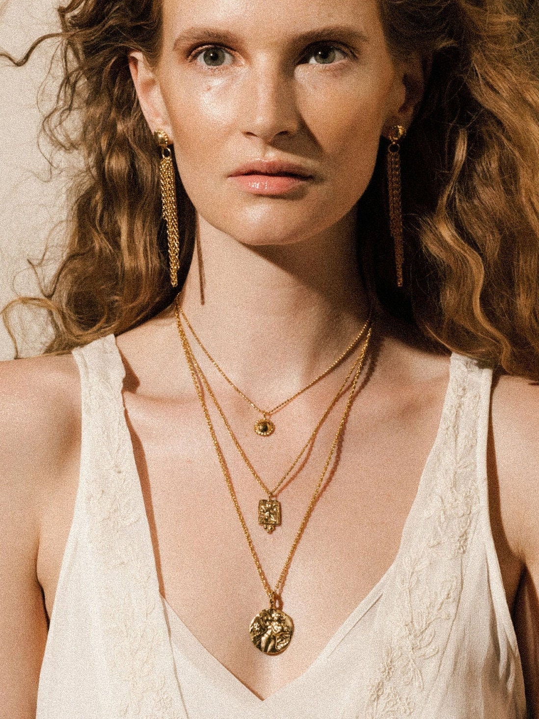 Last Lyre Necklace 24K Gold Plated Necklace Gold Coin Etsy