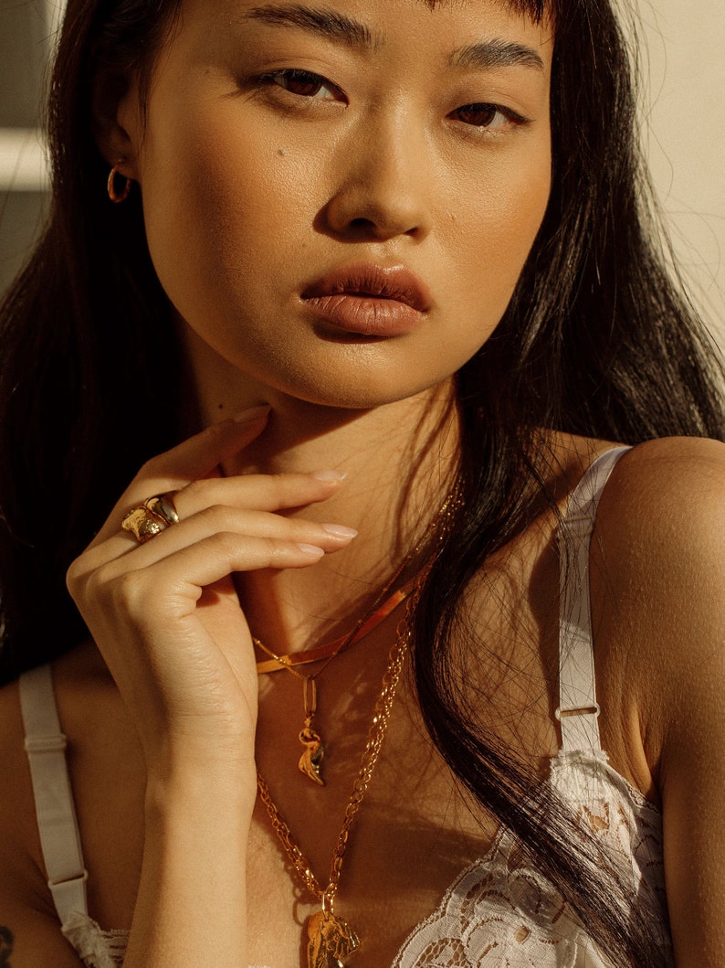 Gifts Ideas The Motif Divine Necklace Greek Necklace Anniversary Gifts Ancient Jewelry Gold Coin Necklace Pamela Card 24K Gold Plated