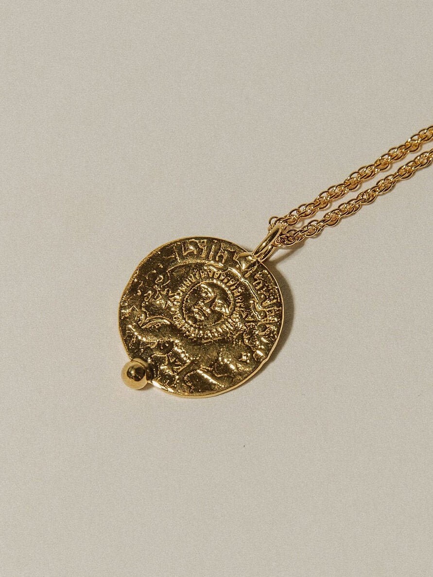 Leo of Babylon Necklace 24K Gold Plated 