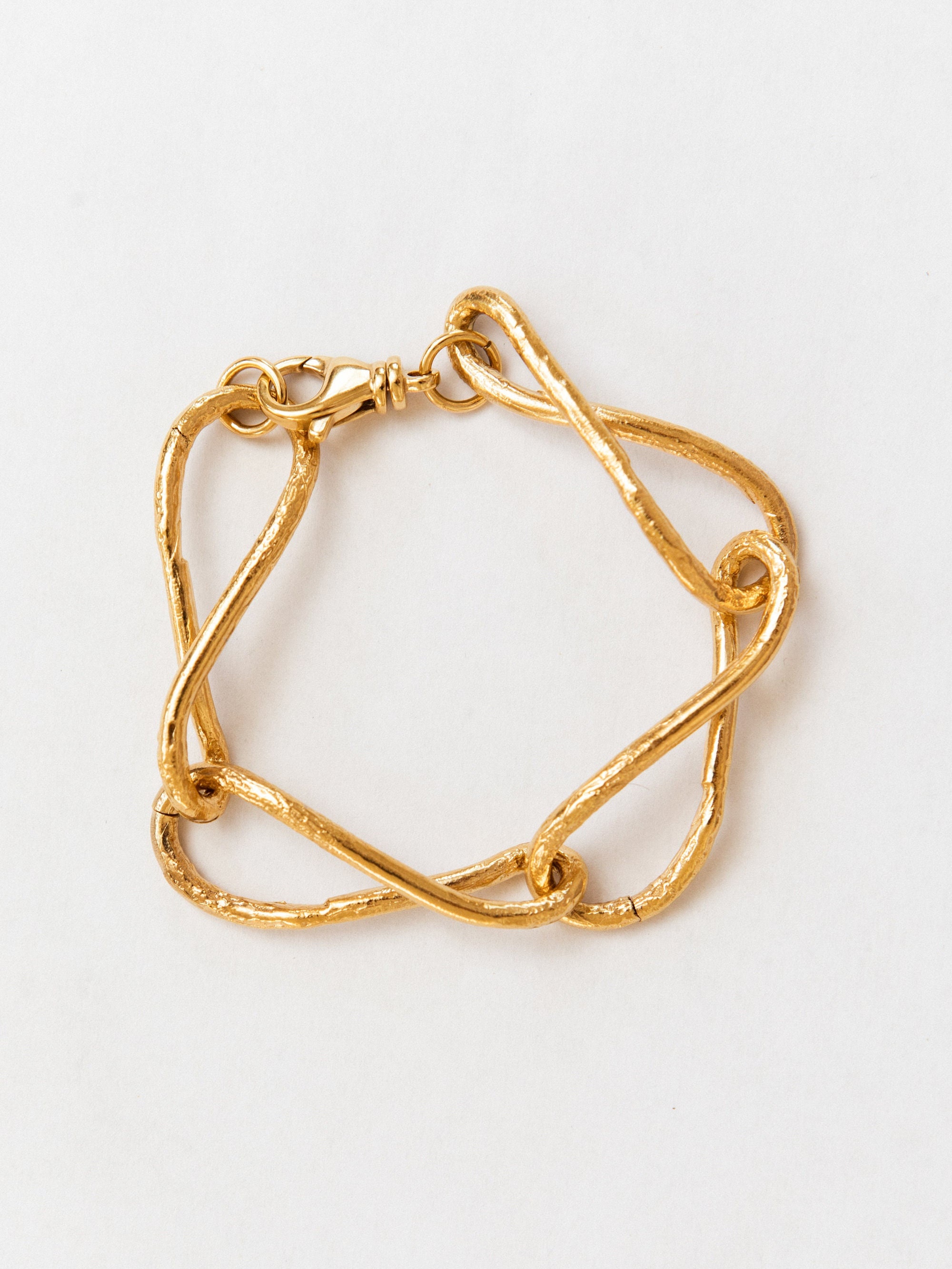 Infinity Chain Bracelet 24K Gold Plated Dell'infinito - Etsy