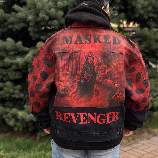 Hand Painted Jacket Made to Order: Painted Denim Jacket, Unique Personalized Clothes for Any Your Idea, Custom Jean Jacket for Men or Women!