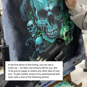 Hand Painted Jacket Made to Order: Painted Denim Jacket, Unique Personalized Clothes for Any Your Idea, Custom Jean Jacket for Men or Women!