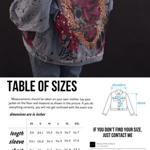 Hand Painted Jacket Made to Order: Painted Denim Jacket, Unique Personalized Clothes for Any Your Idea, Custom Jean Jacket for Men or Women!