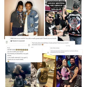 Hand Painted Jacket Made to Order: Painted Denim Jacket, Unique Personalized Clothes for Any Your Idea, Custom Jean Jacket for Men or Women!