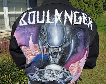 Hand Painted Jacket Made to Order: Painted Denim Jacket, Unique Personalized Clothes for Any Your Idea, Custom Jean Jacket for Men or Women!
