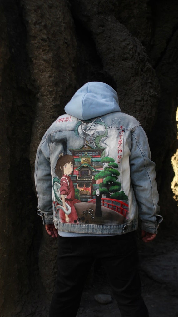 Painted Denim Jacket Make to Order: Hand Painted Jacket, Personalized Anime Jacket, Custom Jean Jacket with Anime, Unique Customized Clothes