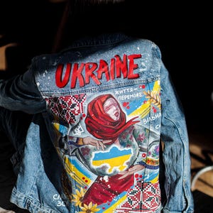 Hand Painted Jacket Made to Order: Painted Denim Jacket, Unique Personalized Clothes for Any Your Idea, Custom Jean Jacket for Men or Women!